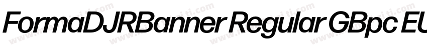 FormaDJRBanner Regular GBpc EUC H字体转换